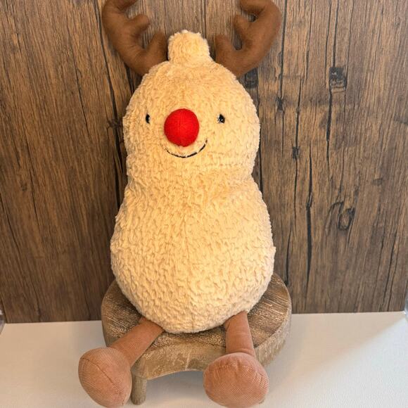 Jellycat Peanut Reindeer Large NEW! Jellycat FAST SHIP Jellycat Christmas - Picture 1 of 8